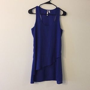 6degrees royal blue small layered dress